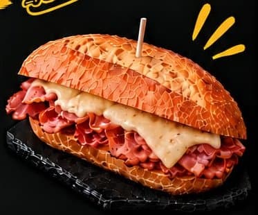 Bocadillo de bacon y queso